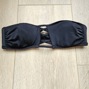 - SOLD - Victoria's Secret PINK Strapless Bikini Bathing Suit Black Adjustable
